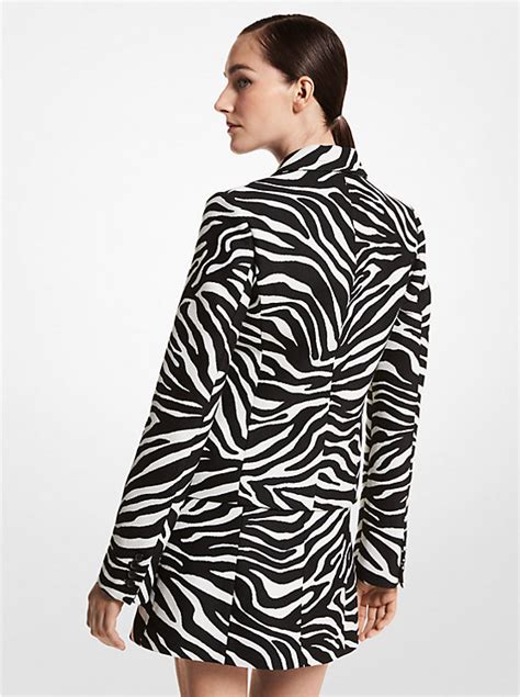 michael kors black zip up sweater|Zebra Jacquard Zip.